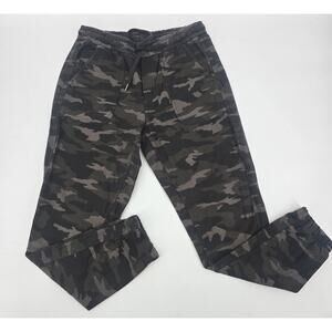 Athleta Farallon Jogger Camo Pants‎ 6 Smokey Gray Olive Stretch Casual Lounge